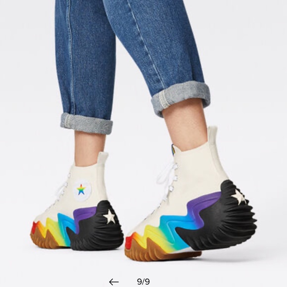 CONVERSE Run Star Motion CX Platform Pride- AUTHENTIC! - Picture 8 of 16